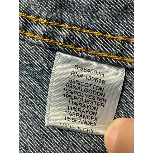 Love Tree Denim Jacket Women's Size Small Blue Jean 8400JH  Medium Wash - Picture 10 of 10